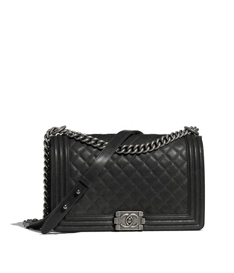 chanel 18913127 boy bag|Large boy chanel handbag, Calfskin & ruthenium.